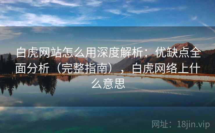白虎网站怎么用深度解析：优缺点全面分析（完整指南），白虎网络上什么意思