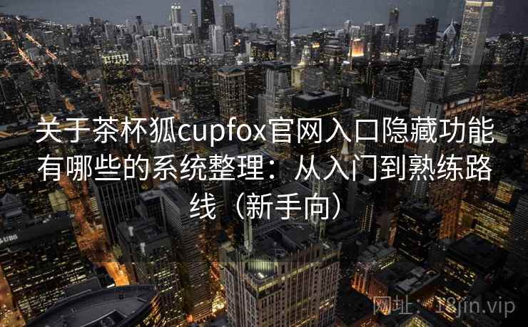 关于茶杯狐cupfox官网入口隐藏功能有哪些的系统整理：从入门到熟练路线（新手向）